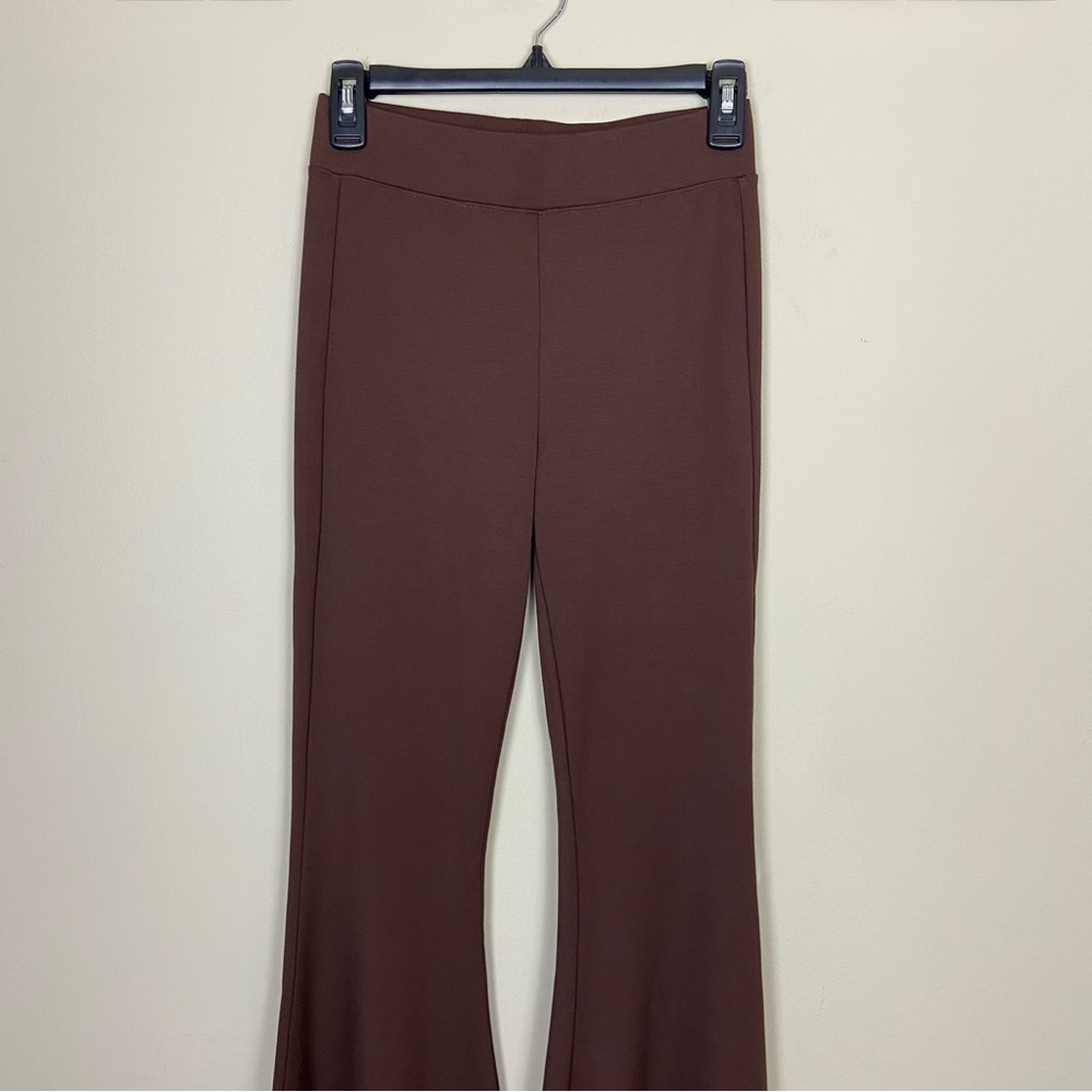 L'Agence Kiki Ponte Pant Chicory Coffee High Waist Flare Leg Stretch Size XS - Picture 9 of 14